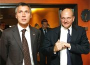 Jens Stoltenberg e Steve Ballmer