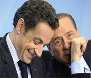 Silvio Berlusconi e Nicolas Sarkozy