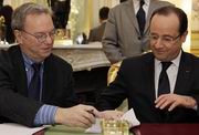 Eric Schmidt e François Hollande