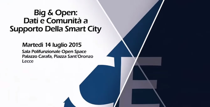 Convengo "Big & Open: dati e comunità a supporto della Smart City"