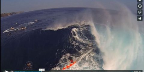 Videodroni. L’onda gigantesca di Maui (Hawaii) vista dal drone